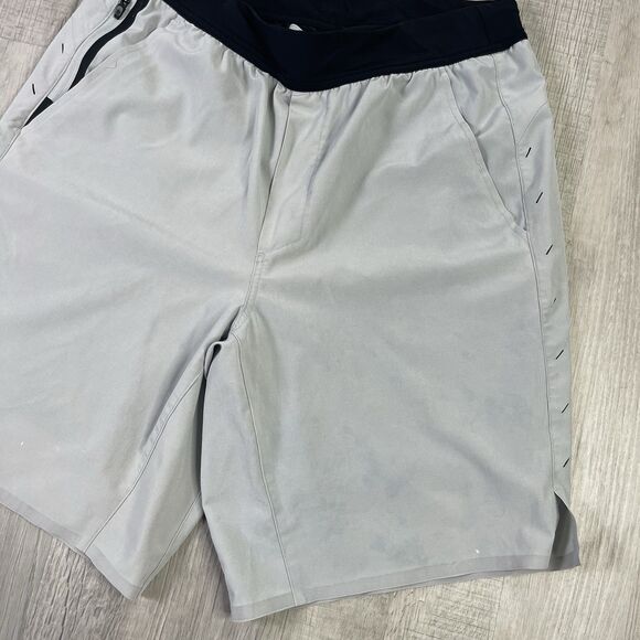 Ten Thousand The Interval Shorts Men Medium Gray Lined Gym Casual 9" Inseam T - Picture 3 of 9